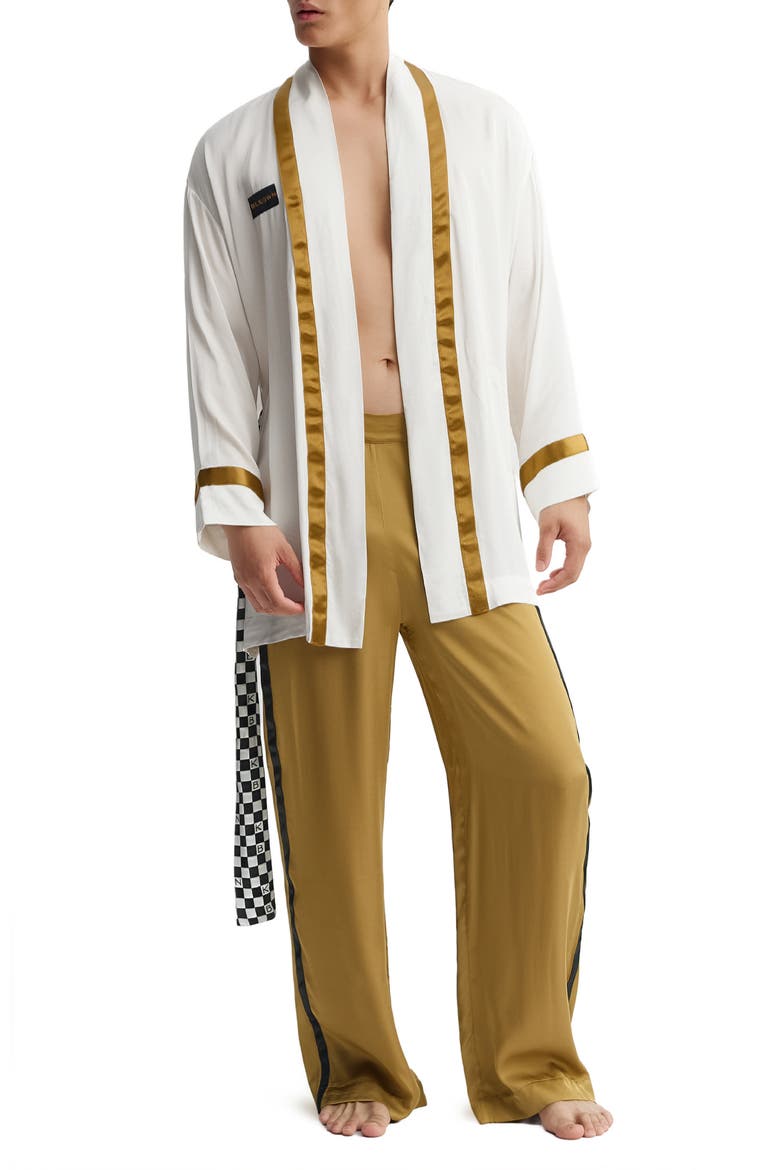 Swn  Love Silk Robe, Alternate, color, White