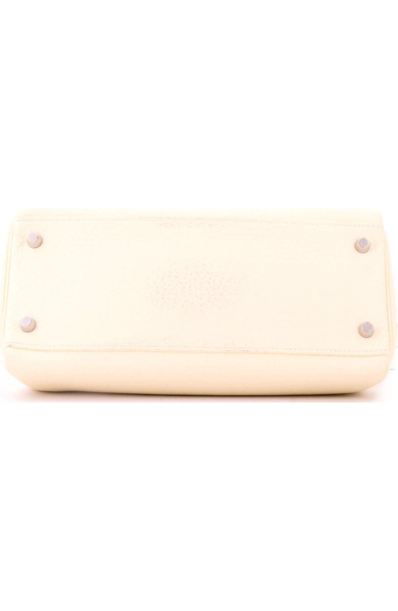 Pre-Owned Hermes Kelly Handbag Light Clemence with Palladium Hardware 28, Alternate, color, Nata