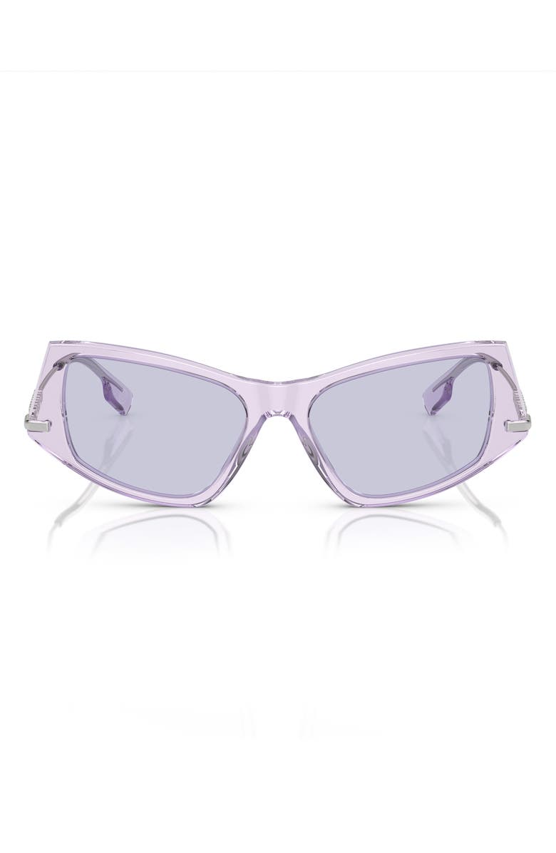 Burberry 52mm Irregular Sunglasses, Main, color, Lilac
