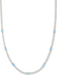 Melinda Maria The Maven Simulated Opal Tennis Necklace