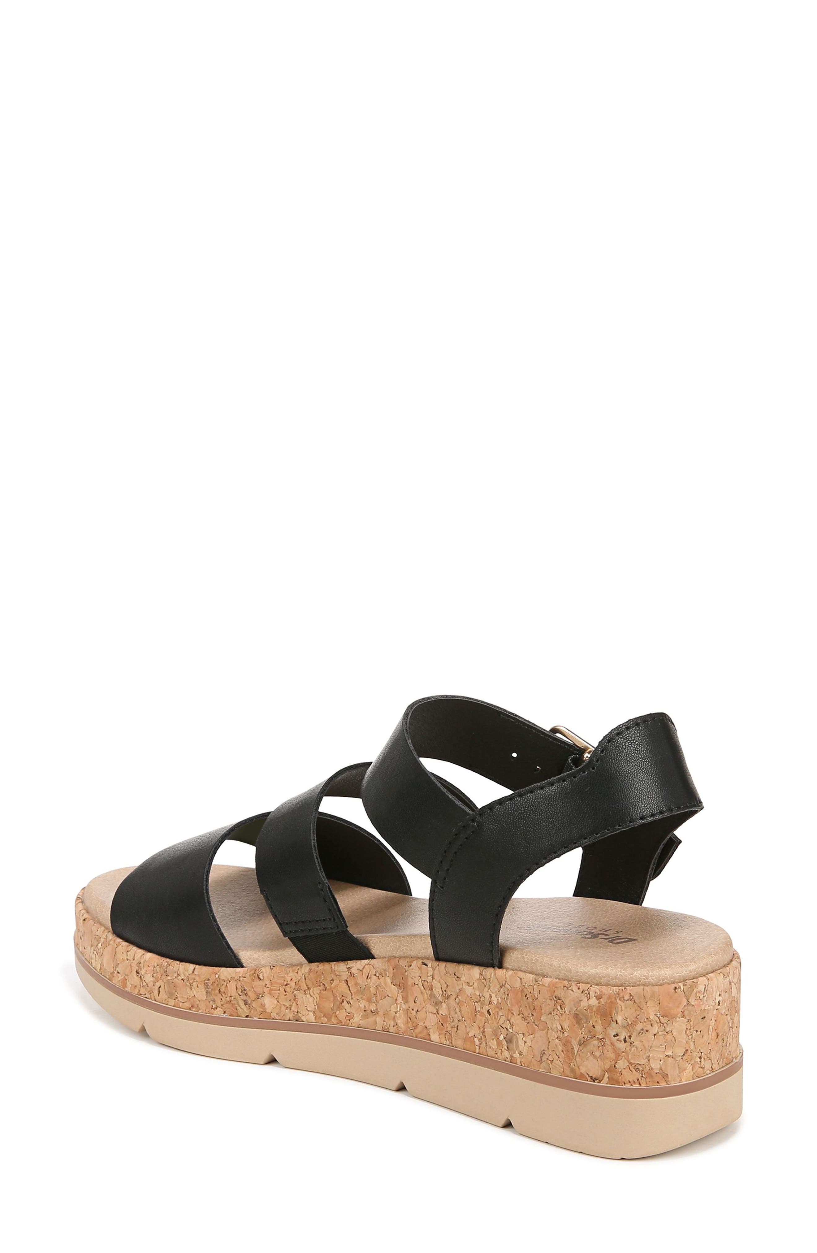 Dr. Scholl's Once Twice Platform Sandal, Alternate, color, Black