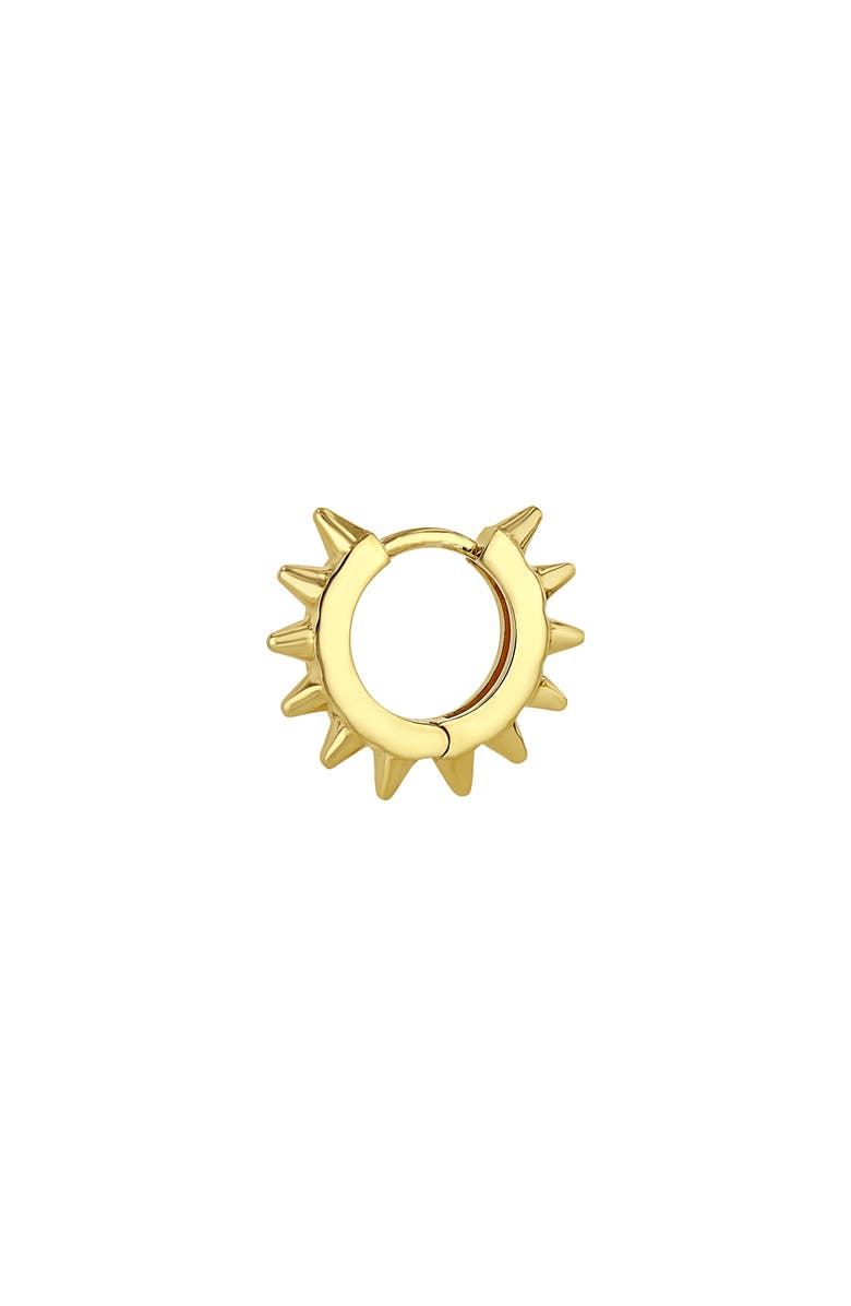 Zoë Chicco Spike Single Huggie Hoop Earring, Main, color, Yellow Gold