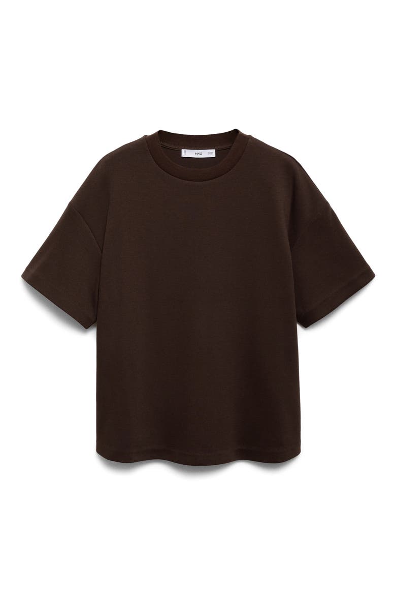 Cotton Blend Maternity T-Shirt, Main, color, BROWN