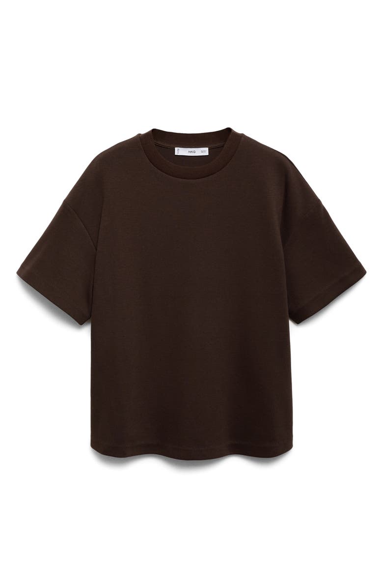 MANGO Cotton Blend Maternity T-Shirt, Main, color, Brown