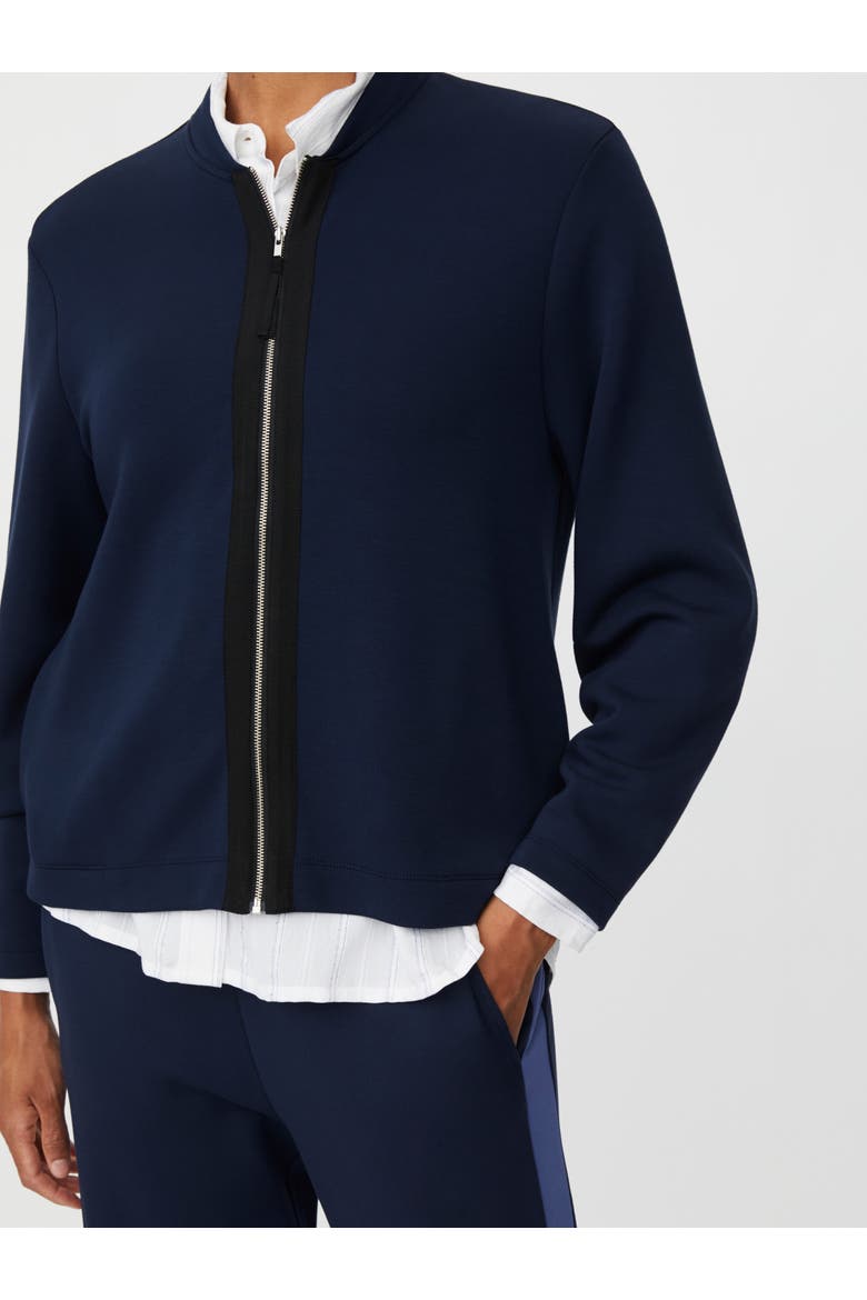 Junesse Long Sleeve Bomber Jacket, Alternate, color, Navy Blazer
