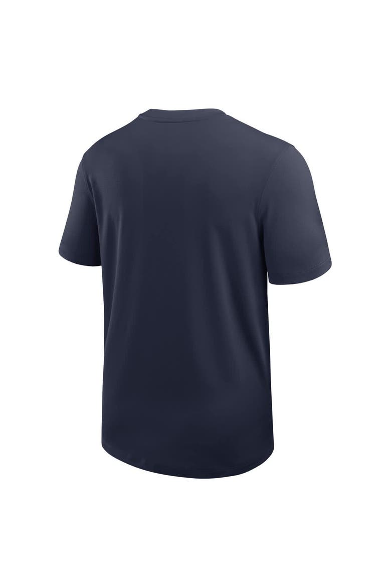 Men's Nike Navy West Virginia Mountaineers 2025 Sideline UV Performance Coach T-Shirt, Alternate, color, Navy