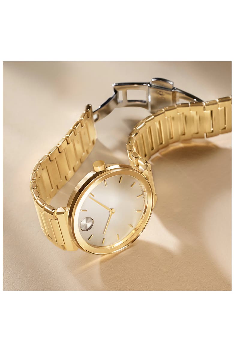 Horizon Bracelet Watch, 34mm, Alternate, color, BEIGE DIAL