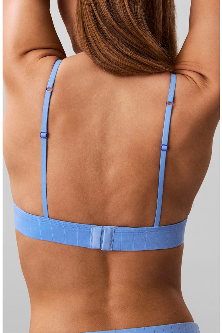Heritage Classic Lightly Lined Triangle Bra, Alternate, color, BLUE DESCENT