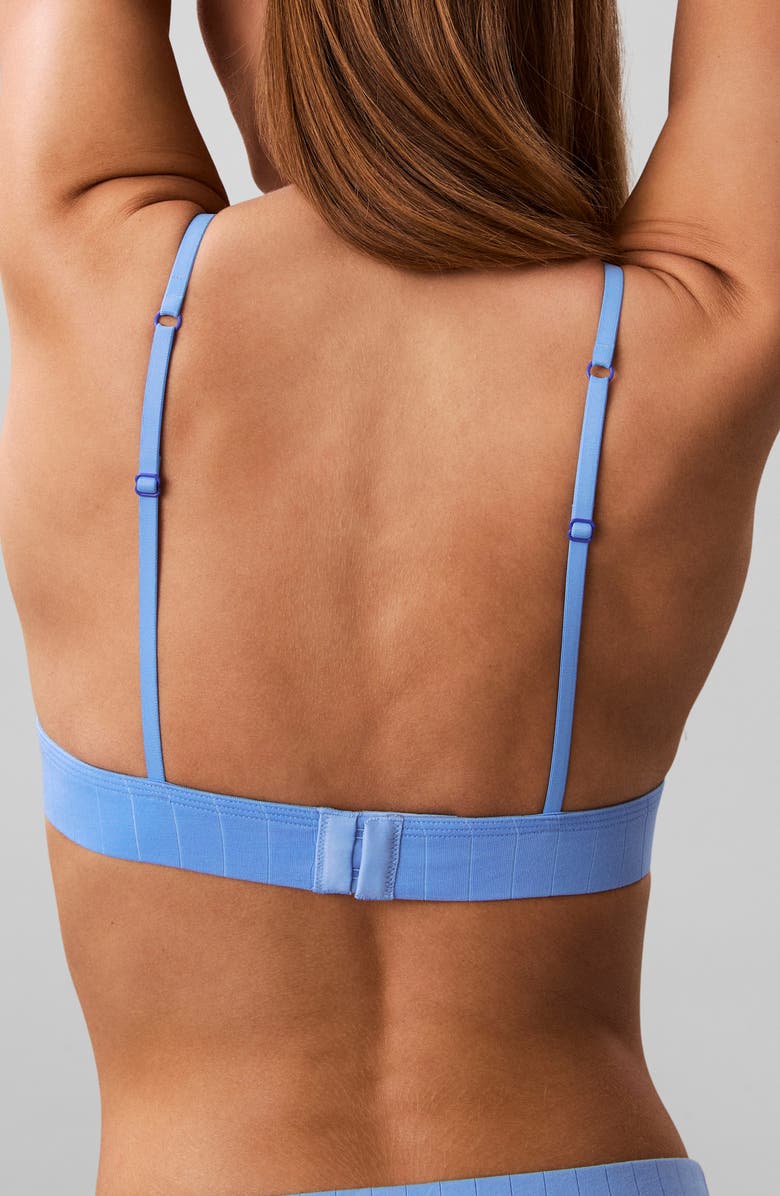 Calvin Klein Heritage Classic Lightly Lined Triangle Bra, Alternate, color, Blue Descent