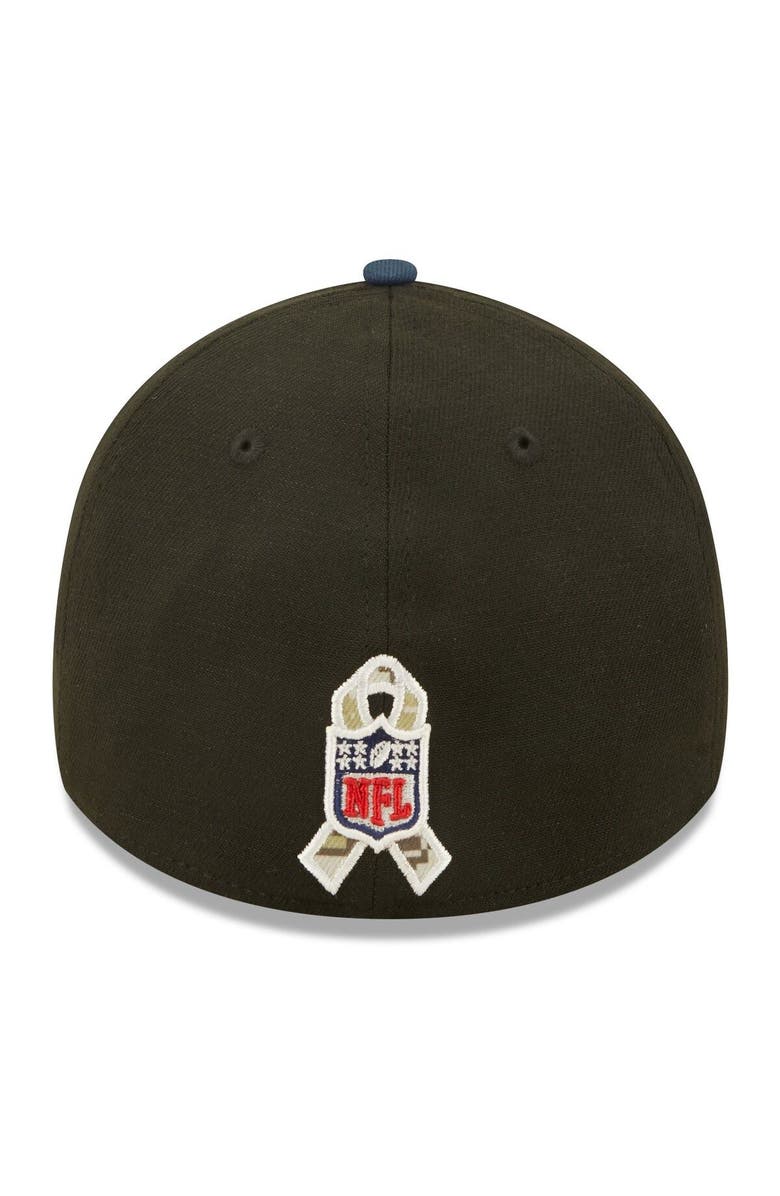 New Era Men's New Era Black/Navy New England Patriots 2022 Salute To Service 39THIRTY Flex Hat, Alternate, color, 