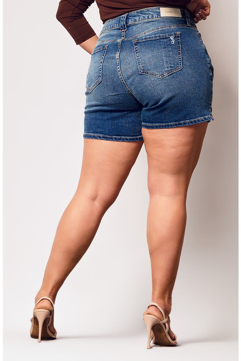 Side Vent Mid Rise Denim Shorts, Alternate, color, WILLOW