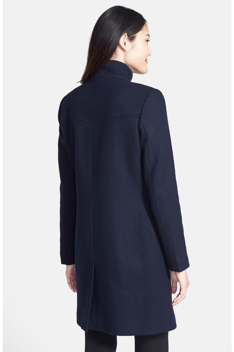 'Taylor' Wool Blend Twill Coat, Alternate, color, INK