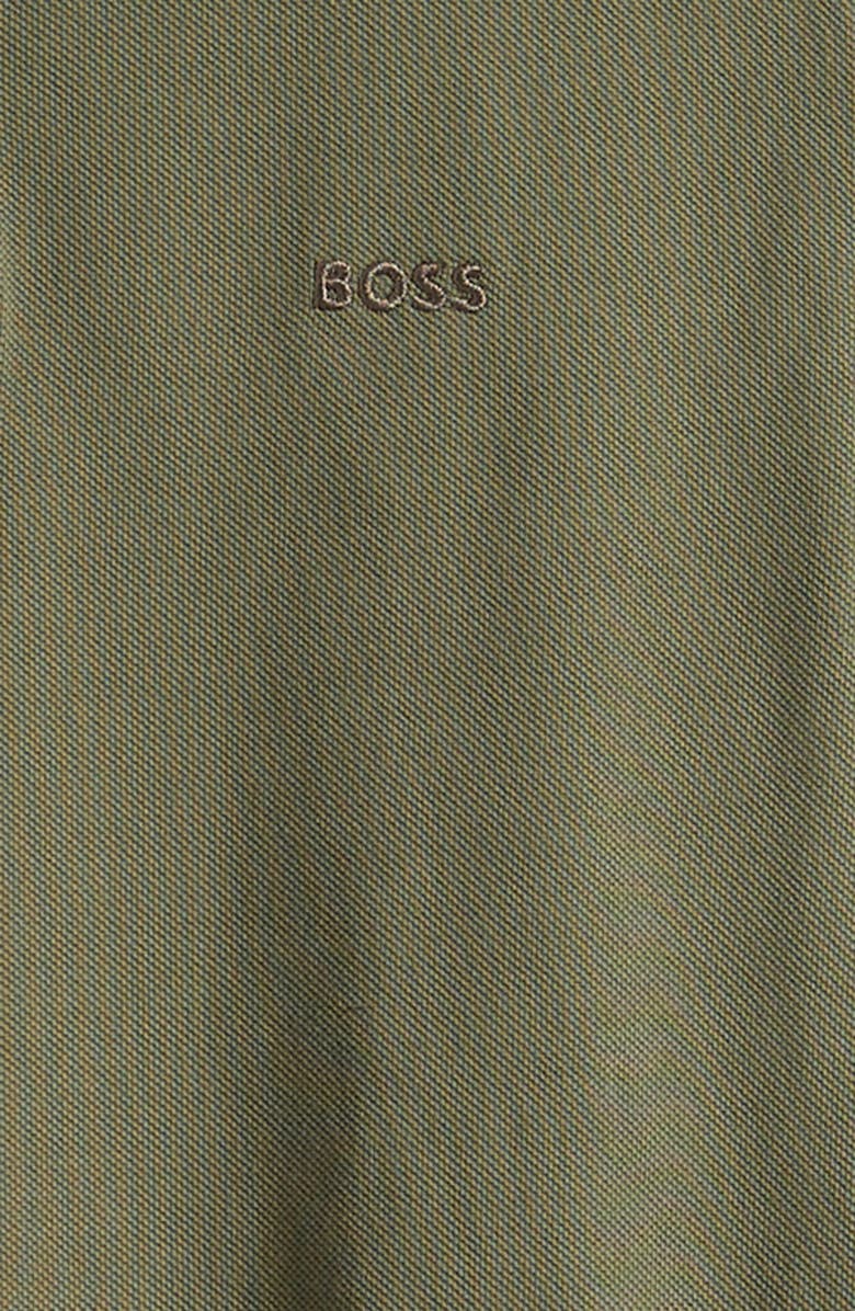 BOSS Kidswear Kids' Long Sleeve Cotton Polo, Alternate, color, Green