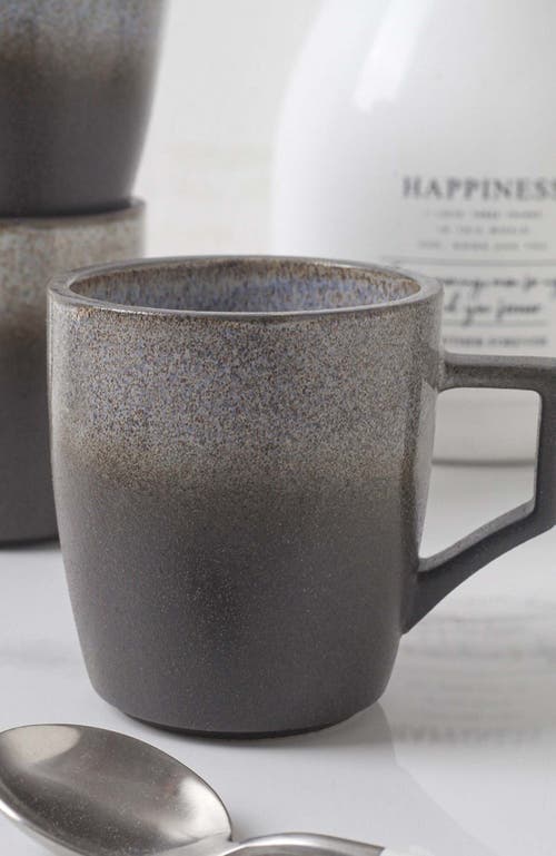 Stone Lain Vince Stoneware 4-piece Mug Set In Brown