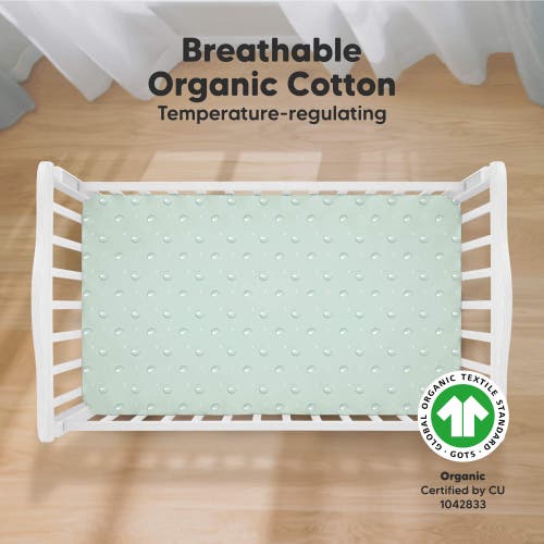 Keababies Soothe Fitted Crib Sheet In Lunaris