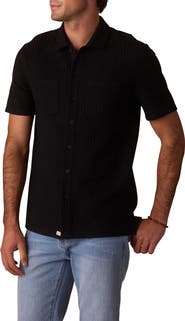 The Normal Brand Getaway Short Sleeve Knit Button-Up Shirt