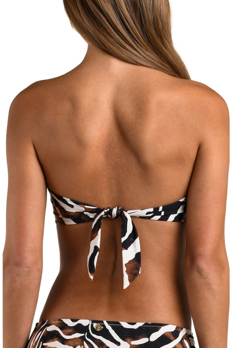 Nightlife Bandeau Bikini Top, Alternate, color, MULTI