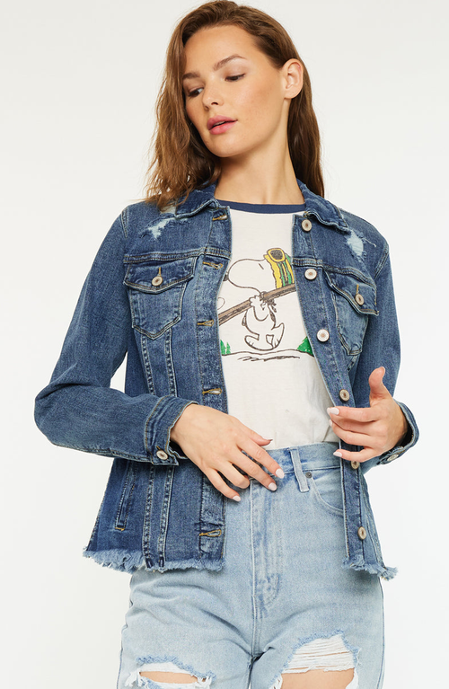 Kancan Wilson Denim Jacket In Blue