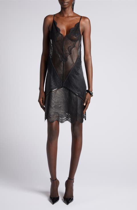 Enverse Satin Lace Slipdress