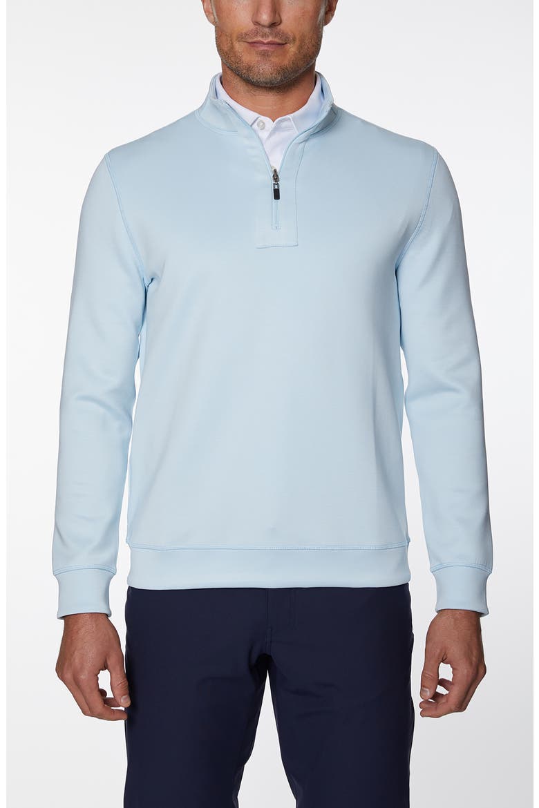 Reversible Half-Zip Pullover, Alternate, color, LT.BLUE