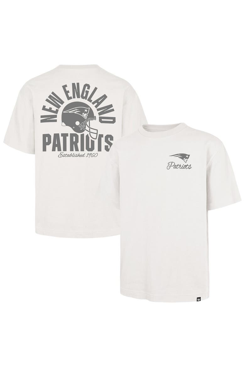 Men's '47 Off White New England Patriots Photon Dust Foundation T-Shirt, Main, color, Cream
