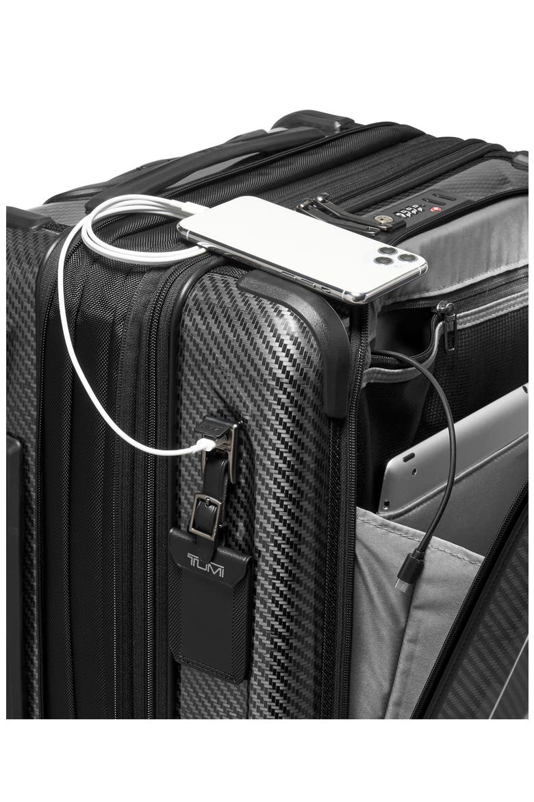 Tegra-Lite® Large Front Pocket Expandable Carry-On, Alternate, color, BLACK/ GRAPHITE