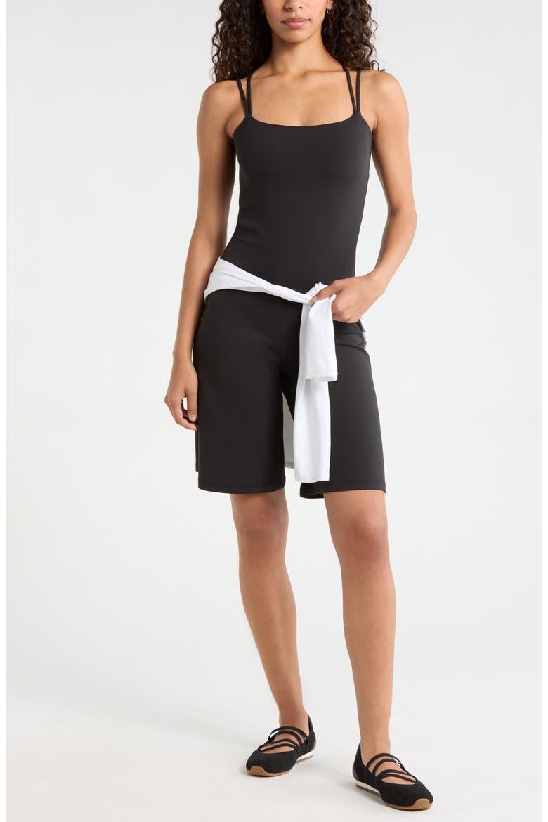 Zen Long Shorts, Alternate, color, BLACK