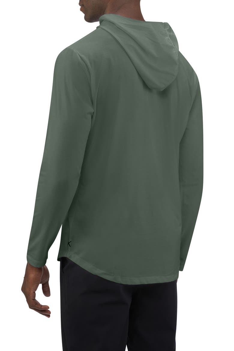 Trim Fit Pullover Hoodie, Alternate, color, MOSS