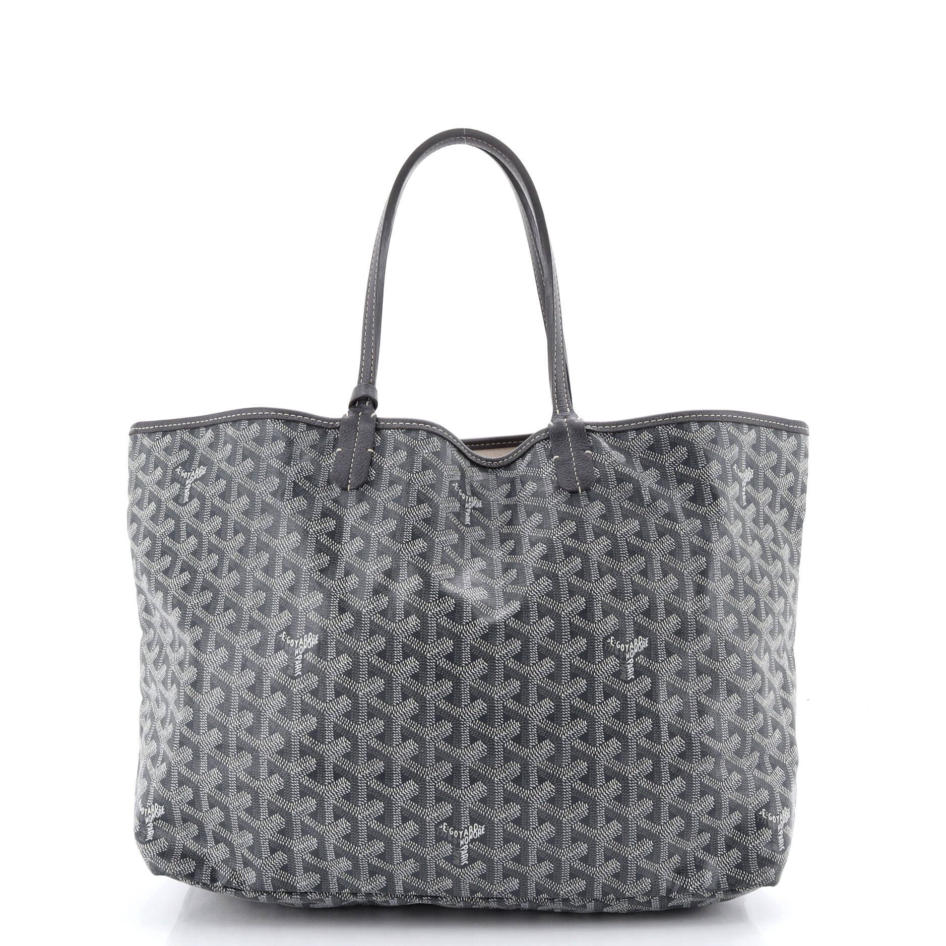 Pre-Owned Goyard Saint Louis Tote Coated Canvas PM, Alternate, color, Gray