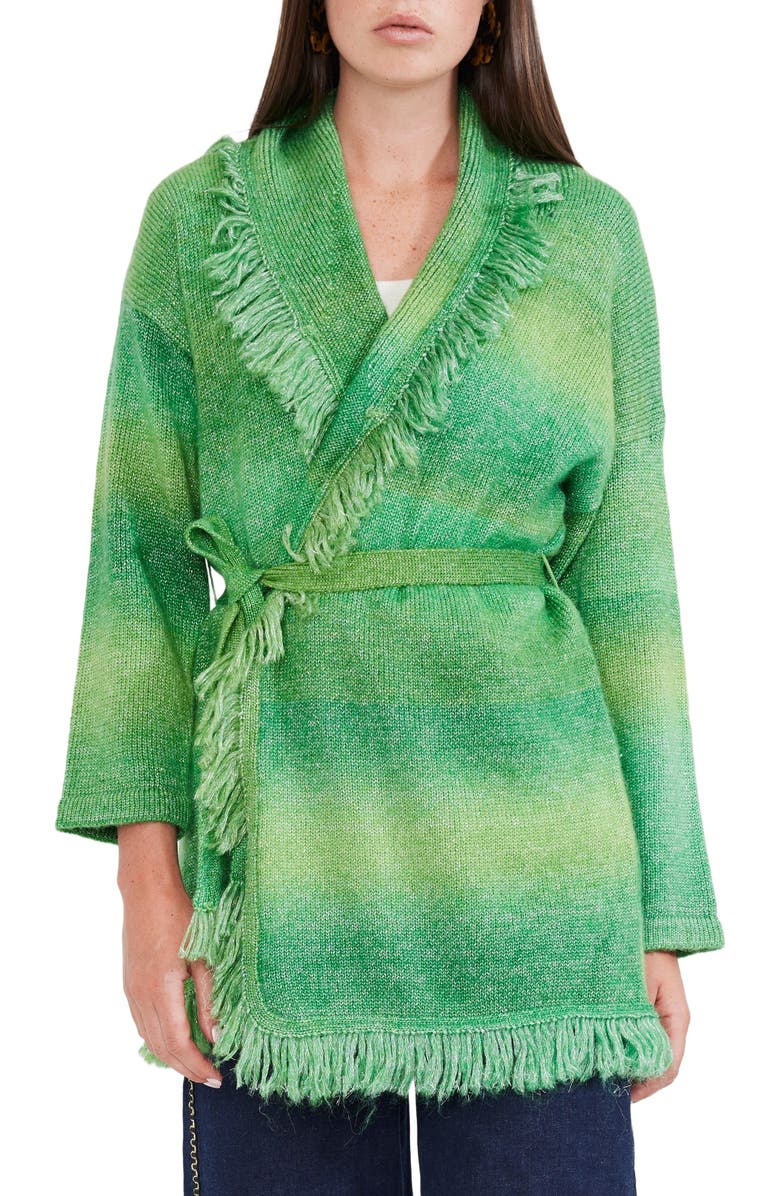 Eddy Tatiana Fringe Wrap Cardigan, Alternate, color, 