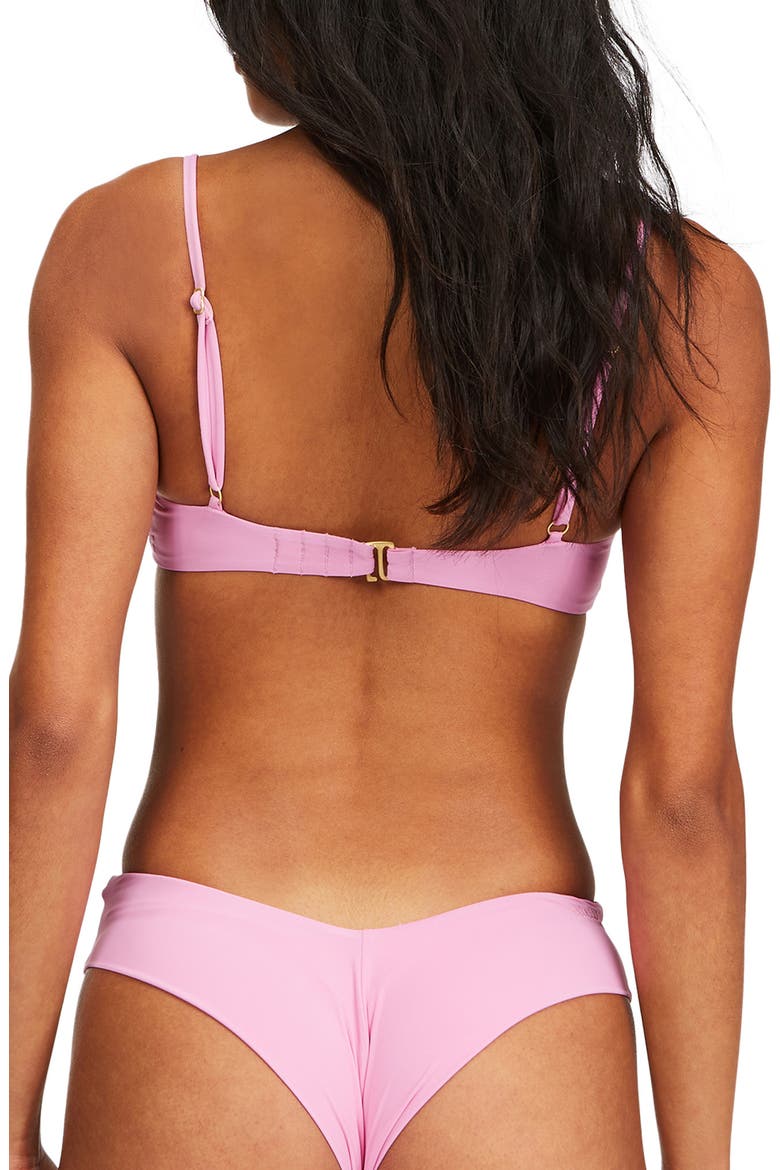 Sol Searcher Kenzley Underwire Stretch Recycled Polyester Blend Bikini Top, Alternate, color, PARADISE PINK