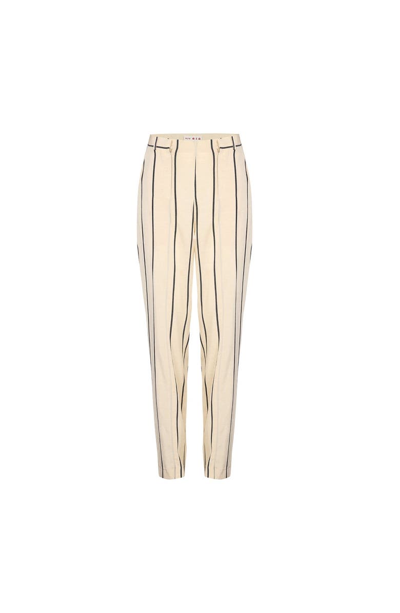 PCFG Silk & Linen Blend Free Heaven Kutnia Striped Two Zipped Pant, Main, color, Beige