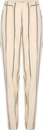 PCFG Silk & Linen Blend Free Heaven Kutnia Striped Two Zipped Pant