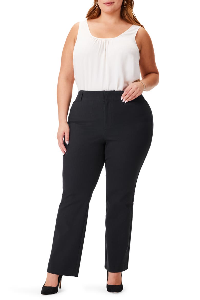 Plaza Demi Bootcut Ankle Pants, Alternate, color, BLACK ONYX