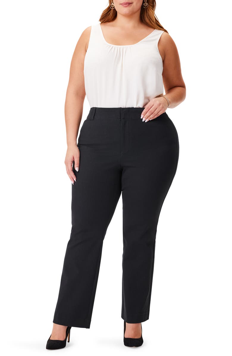 NIC+ZOE Plaza Demi Bootcut Ankle Pants, Alternate, color, Black Onyx