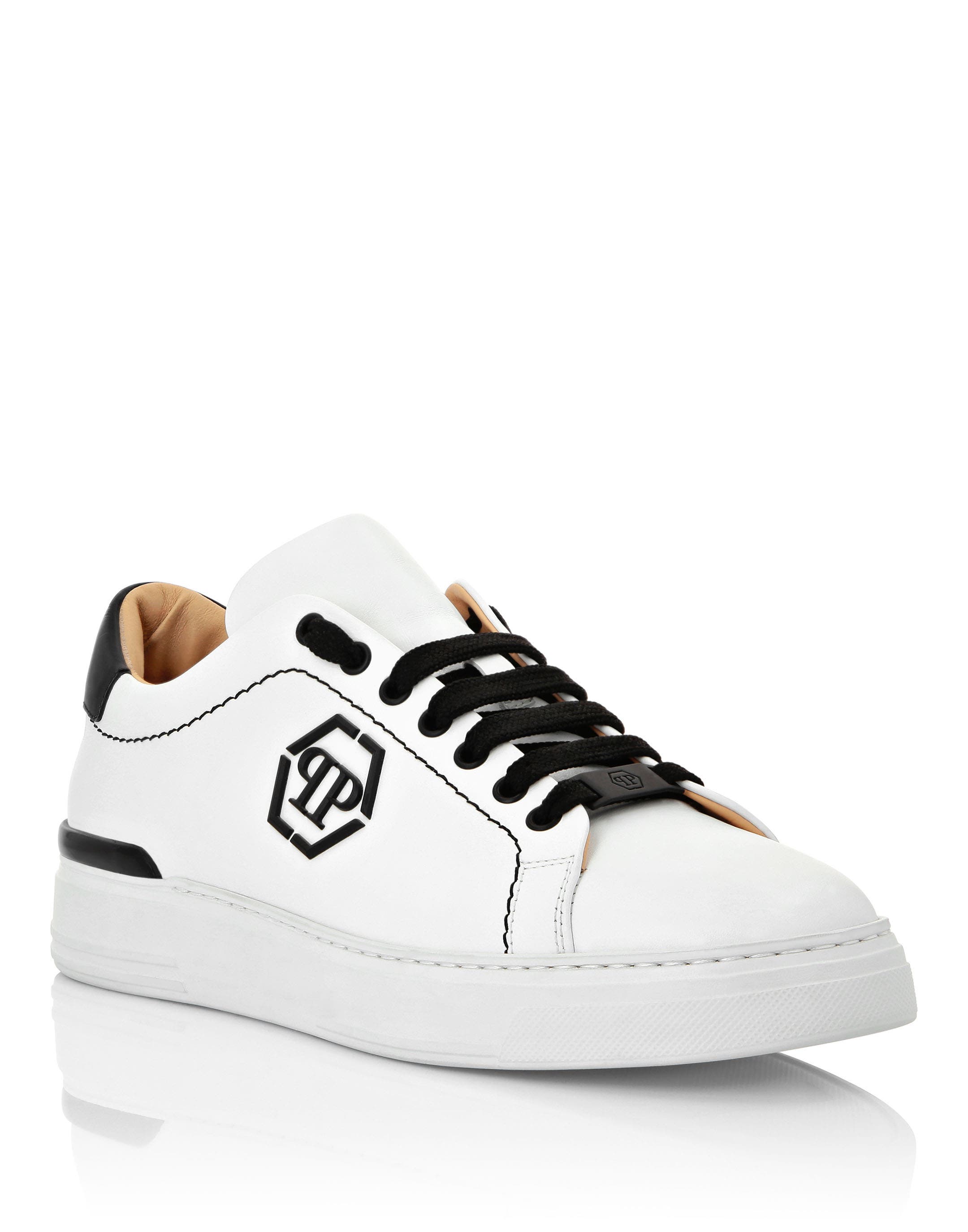 Low-Top Sneakers Hexagon Unisex, Main, color, white/black