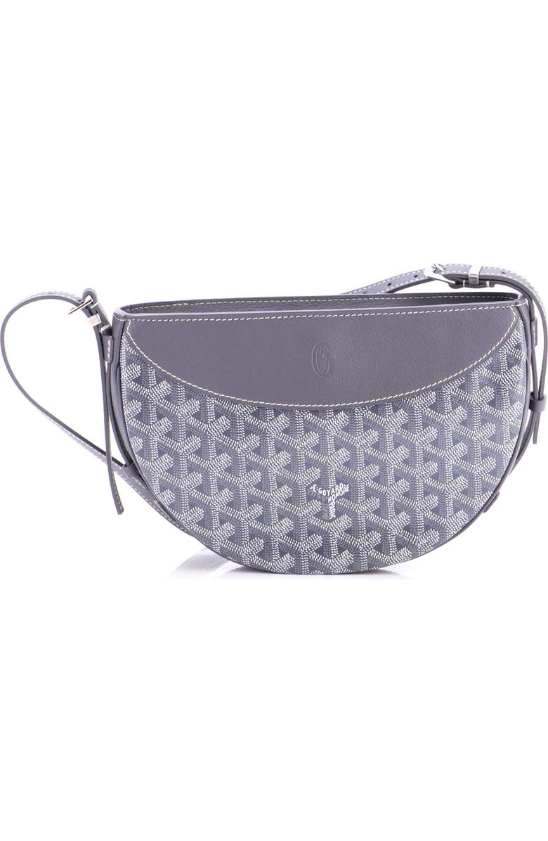Pre-Owned Goyard Hirondelle Shoulder Bag Coated Canvas and Leather, Main, color, Gray