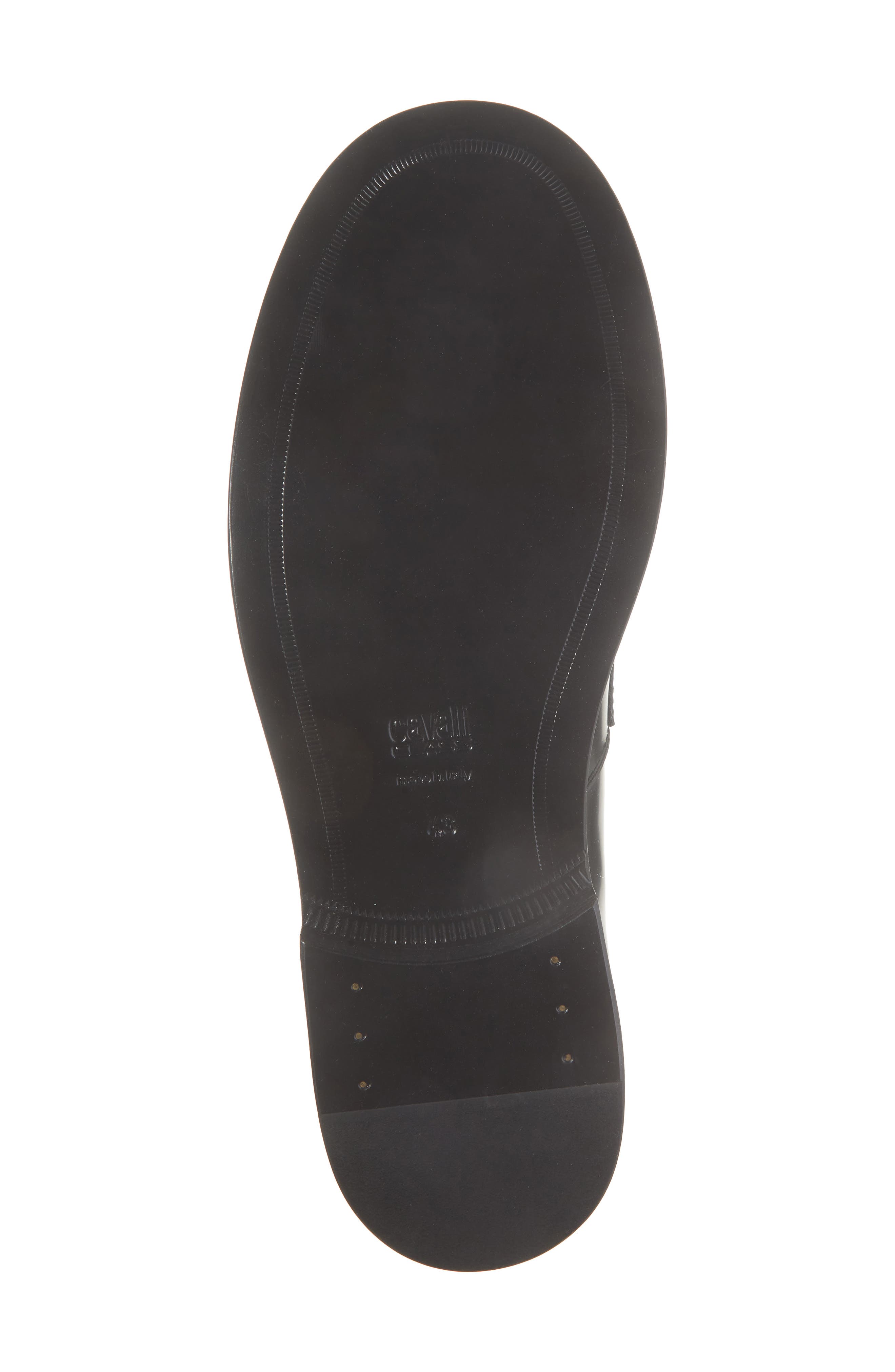 Ford Snake Embossed Leather Loafer, Alternate, color, BLACK/ DARK GREY