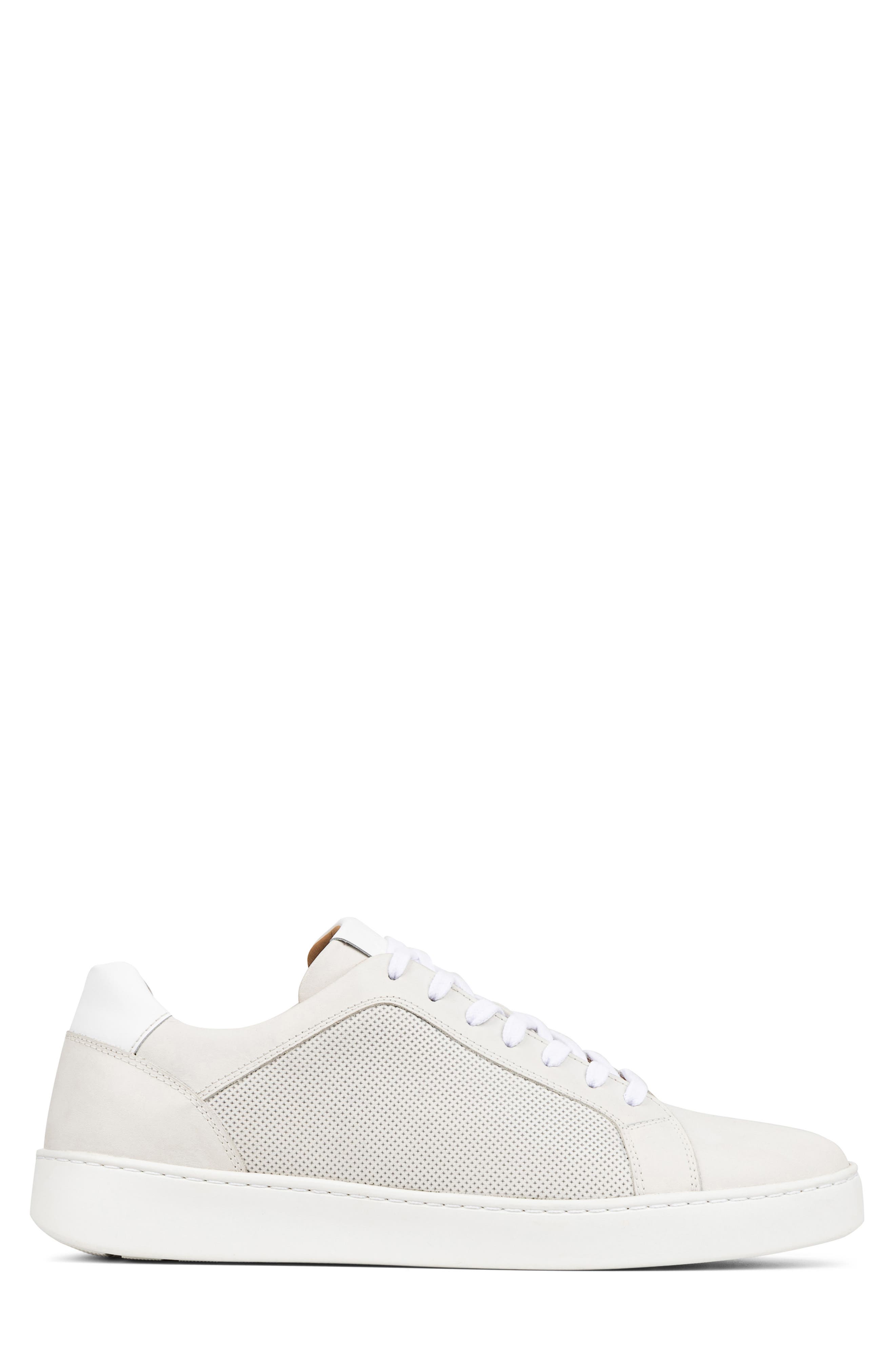 Perforated Sneaker, Alternate, color, WHITE/ WHITE