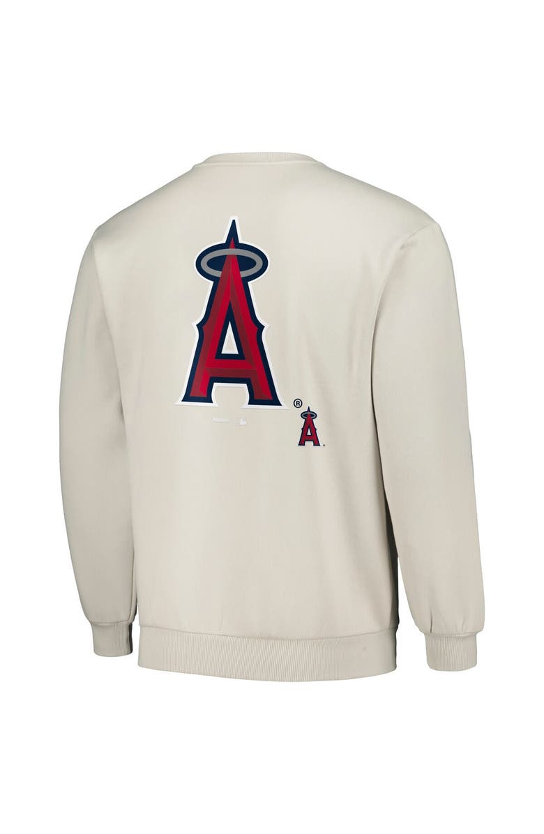 PLEASURES Men's PLEASURES Gray Los Angeles Angels Ballpark Pullover Sweatshirt, Alternate, color, Gray