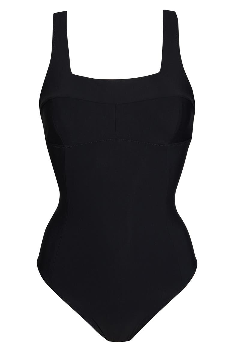 Brook One-Piece Swimsuit, Alternate, color, BLACK
