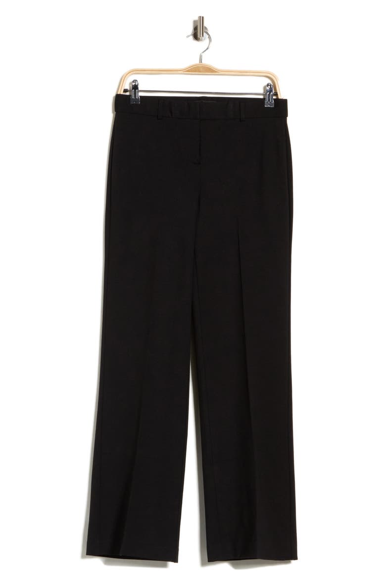Wide Leg Ponte Pants, Main, color, BLACK