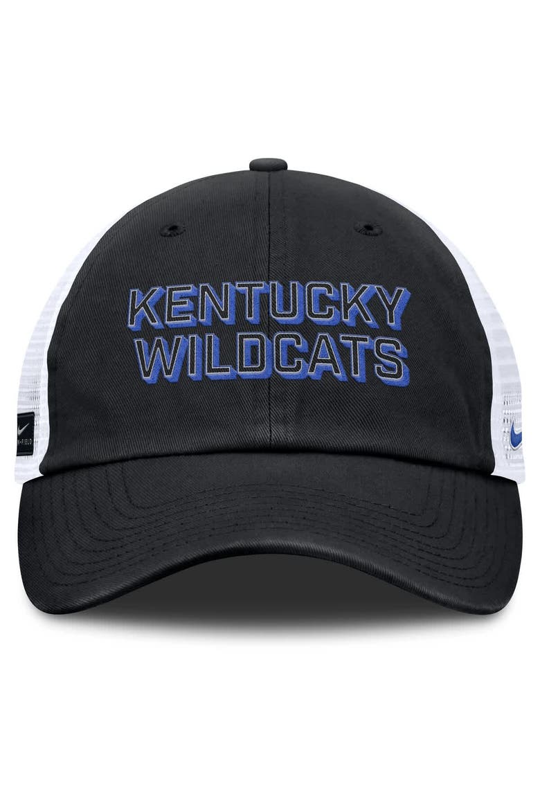 Men's Nike Black Kentucky Wildcats 2025 Gameday On-Field Club Adjustable Trucker Hat, Alternate, color, Black