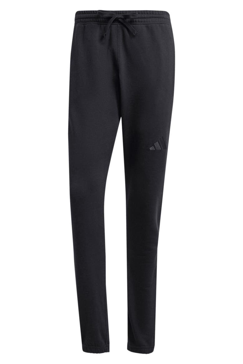 SZN French Terry Relaxed Fit Pants, Alternate, color, BLACK