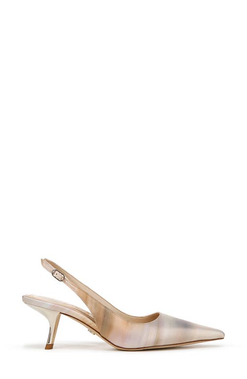 Sam Edelman Bianka Slingback Pump Natural Multi Fabric In Natural Multi
