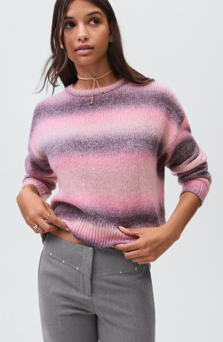 MANGO TEEN Studded Low Rise Pants, Alternate, color, Grey