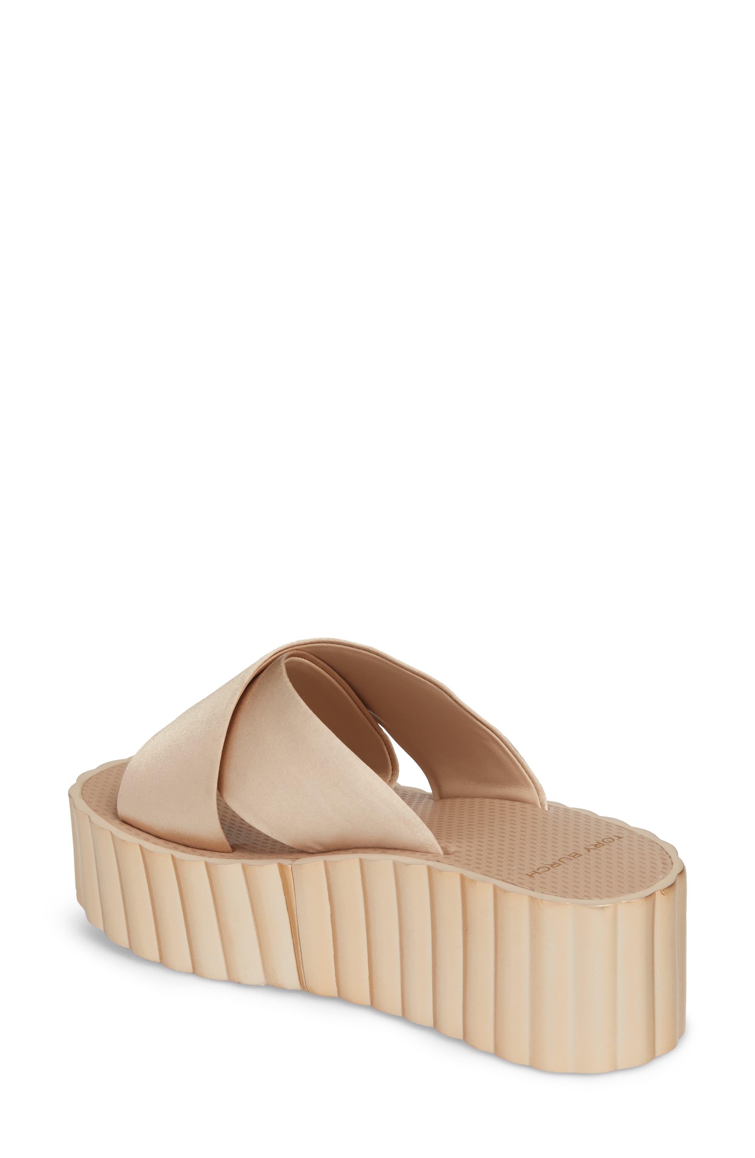 Tory Burch Scallop Platform Sandal, Alternate, color, 