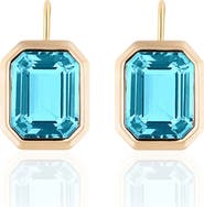 GOSHWARA Manhattan Emerald Cut Drop Earrings