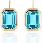 GOSHWARA Manhattan Emerald Cut Drop Earrings
