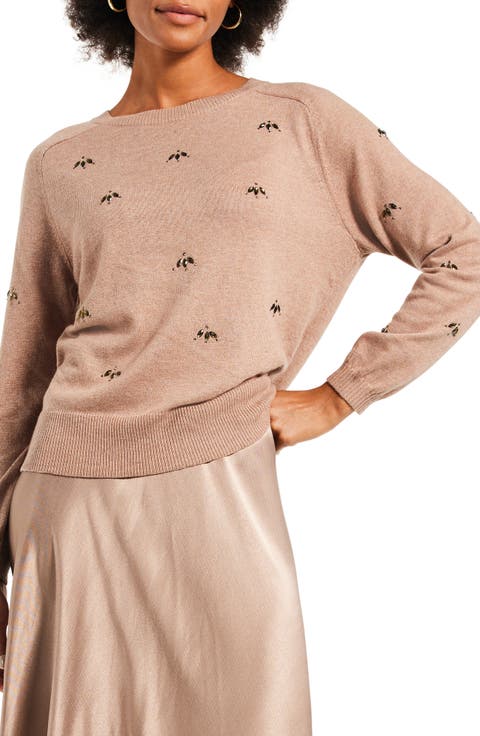 Hidden Gems Cotton Blend Sweater (Petite)